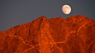 Mountain and Full Moon